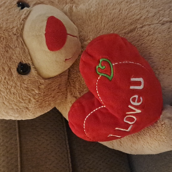 Giant Stuffed I Love U Teddy Bear - Picture 5 of 9
